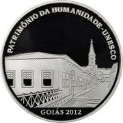 Brazil 5 Reais Goias 2012 Proof KM# 682 PATRIMONIO DA HUMANIDADE - UNESCO GOIÁS 2012 coin reverse Brazil 5 Reais Goias 2012 Proof KM# 682 PATRIMONIO DA HUMANIDADE - UNESCO GOIÁS 2012 coin reverse