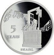 Brazil 5 Reais Diamantina 2013 Proof KM# 684 5 REAIS BRASIL coin obverse Brazil 5 Reais Diamantina 2013 Proof KM# 684 5 REAIS BRASIL coin obverse