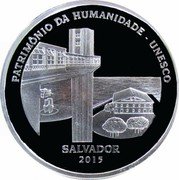 Brazil 5 Reais Salvador. Lacerda Elevator 2015 Proof KM# 720 PATRIMÔNIO DA HUMANIDADE - UNESCO SALVADOR 2015 coin reverse Brazil 5 Reais Salvador. Lacerda Elevator 2015 Proof KM# 720 PATRIMÔNIO DA HUMANIDADE - UNESCO SALVADOR 2015 coin reverse