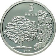 Brazil 5 Reais Olympic Games in Rio. Rowing. Pau-Brasil 2016 Proof KM# 729 5 REAIS 2016 coin reverse Brazil 5 Reais Olympic Games in Rio. Rowing. Pau-Brasil 2016 Proof KM# 729 5 REAIS 2016 coin reverse