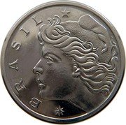 Brazil 50 Centavos Cargo Ship. Prova 1975Â KM# Pr15 BRASIL coin obverse Brazil 50 Centavos Cargo Ship. Prova 1975Â KM# Pr15 BRASIL coin obverse