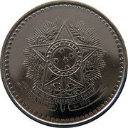 Brazil 50 Centavos (Coat of Arms. Prova) REPUBLICA FEDERATIVA DO BRASIL 15 DE NOVEMBRO DE 1889 coin obverse Brazil 50 Centavos (Coat of Arms. Prova) REPUBLICA FEDERATIVA DO BRASIL 15 DE NOVEMBRO DE 1889 coin obverse