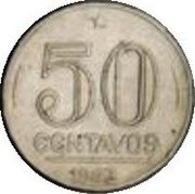 Brazil 50 Centavos (Getulio Dornelles Vargas Pattern) KM# Pn348 50 CENTAVOS 1942 coin reverse Brazil 50 Centavos (Getulio Dornelles Vargas Pattern) KM# Pn348 50 CENTAVOS 1942 coin reverse