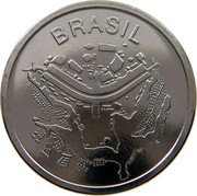 Brazil 50 Cruzeiros (Map. Prova) BRASIL coin obverse Brazil 50 Cruzeiros (Map. Prova) BRASIL coin obverse