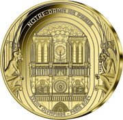 France 50 Euro (Heritage Notre-Dame De Paris) 2024 NOTRE - DAME DE PARIS XXXIIIE OLYMPIADE - PARIS 2024 coin reverse