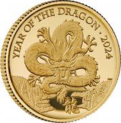 UK 50 Pence (Dragon) YEAR OF THE DRAGON 2024 龍 W.W coin reverse UK 50 Pence (Dragon) YEAR OF THE DRAGON 2024 龍 W.W coin reverse