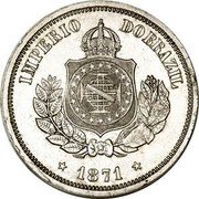 Brazil 50 Reis (Reform Coinage) KM# 482a 1871 IMPERIO DO BRAZIL coin obverse Brazil 50 Reis (Reform Coinage) KM# 482a 1871 IMPERIO DO BRAZIL coin obverse