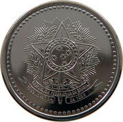 Brazil 500 Cruzeiros (Coat of Arms. Prova) REPUBLICA FEDERATIVA DO BRASIL 15 DE NOVEMBRO DE 1889 coin obverse Brazil 500 Cruzeiros (Coat of Arms. Prova) REPUBLICA FEDERATIVA DO BRASIL 15 DE NOVEMBRO DE 1889 coin obverse