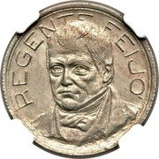 Brazil 500 Reis (Diego Antonio Feijo Pattern) KM# Pn283 REGENTE FEIJÓ CB coin reverse Brazil 500 Reis (Diego Antonio Feijo Pattern) KM# Pn283 REGENTE FEIJÓ CB coin reverse