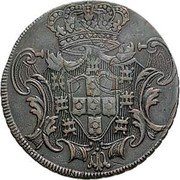 Brazil 6400 Reis (Joao V. Pattern) KM# PnE1 coin reverse