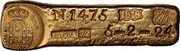 Brazil 75000 Reis (Joao VI Casa de Fundicao de Sabara. Ingot) N 1475 1818 .JPP TOQUE 22 5 2 24 coin obverse Brazil 75000 Reis (Joao VI Casa de Fundicao de Sabara. Ingot) N 1475 1818 .JPP TOQUE 22 5 2 24 coin obverse