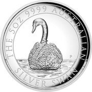 Australia 8 Dollars Australian Silver Swan 2023 P Proof; High Relief THE 5OZ 9999 AUSTRALIAN SILVER SWAN AH P coin reverse Australia 8 Dollars Australian Silver Swan 2023 P Proof; High Relief THE 5OZ 9999 AUSTRALIAN SILVER SWAN AH P coin reverse
