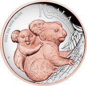 Australia 8 Dollars (Elizabeth II.6th Portrait.Koala) KOALA 2023 5OZ 9999 SILVER P IJ coin reverse Australia 8 Dollars (Elizabeth II.6th Portrait.Koala) KOALA 2023 5OZ 9999 SILVER P IJ coin reverse