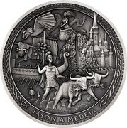 Niue 80 Dollars Jason and Medea 2024  IÁSÓN A MÉDEIA coin reverse Niue 80 Dollars Jason and Medea 2024  IÁSÓN A MÉDEIA coin reverse