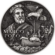 Niue 80 Dollars Marco Polo. Antiqued 2024  Bullion HP MARCO POLO 1254 1324 coin reverse Niue 80 Dollars Marco Polo. Antiqued 2024  Bullion HP MARCO POLO 1254 1324 coin reverse