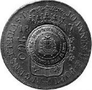 Brazil 960 Reis (400th Anniversary of Sao Paulo Brazil Numismatic Society) X# CC6.1 JOHANNES D G PORT REGENS ET BRAS D 960 18 17 coin obverse Brazil 960 Reis (400th Anniversary of Sao Paulo Brazil Numismatic Society) X# CC6.1 JOHANNES D G PORT REGENS ET BRAS D 960 18 17 coin obverse