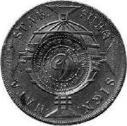 Brazil 960 Reis (400th Anniversary of Sao Paulo Brazil Numismatic Society) X# CC6.1 STUB. SUBQ SIGN. NATA coin reverse Brazil 960 Reis (400th Anniversary of Sao Paulo Brazil Numismatic Society) X# CC6.1 STUB. SUBQ SIGN. NATA coin reverse