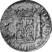 Brazil 960 Reis Ceara Countermarked Coinage. IGO 1834 X# 78 HISPAN ET IND REX... coin reverse Brazil 960 Reis Ceara Countermarked Coinage. IGO 1834 X# 78 HISPAN ET IND REX... coin reverse