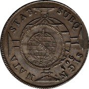 Brazil 960 Reis (Fourth Centennial of Sao Paulo and Numismatic Exposition) X# CC3.1 SANPEX STAB. SOBQ SIGN NATA... coin reverse Brazil 960 Reis (Fourth Centennial of Sao Paulo and Numismatic Exposition) X# CC3.1 SANPEX STAB. SOBQ SIGN NATA... coin reverse