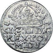 Poland Groschen Sigismund III 1613 KM# 11 SIG III D G REX POL M D L coin obverse Poland Groschen Sigismund III 1613 KM# 11 SIG III D G REX POL M D L coin obverse