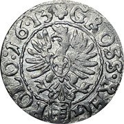 Poland Groschen Sigismund III 1613 KM# 11 GROSS REG POLO 16 13 coin reverse Poland Groschen Sigismund III 1613 KM# 11 GROSS REG POLO 16 13 coin reverse