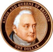 Cook Islands One Dollar Elizabeth II William IV 2007  KINGS AND QUEENS OF BRITAIN WILLIAM IV 1830-1837 ONE DOLLAR coin reverse Cook Islands One Dollar Elizabeth II William IV 2007  KINGS AND QUEENS OF BRITAIN WILLIAM IV 1830-1837 ONE DOLLAR coin reverse