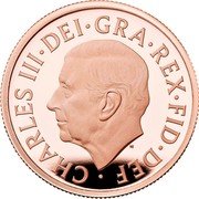 UK Six Pence (Charles III. Tudor Crown with flowers) CHARLES III DEI GRA REX FID DEF MJ coin obverse UK Six Pence (Charles III. Tudor Crown with flowers) CHARLES III DEI GRA REX FID DEF MJ coin obverse