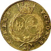 Poland 1-1/2 Ducat Stanislaus Augustus 1794 KM# 217 AUREUS POLONIAE 1 1/2 1794 coin reverse Poland 1-1/2 Ducat Stanislaus Augustus 1794 KM# 217 AUREUS POLONIAE 1 1/2 1794 coin reverse