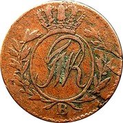 Poland 1/2 Grossus Frederick William II 1797 B C# 2.1 FRW coin obverse Poland 1/2 Grossus Frederick William II 1797 B C# 2.1 FRW coin obverse