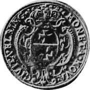 Poland 1/2 Thaler Gustaw II Adolf Swedish Occupation 1628 KM# 13 MONETA NOVA CIVITA ELBING 16 28 coin reverse Poland 1/2 Thaler Gustaw II Adolf Swedish Occupation 1628 KM# 13 MONETA NOVA CIVITA ELBING 16 28 coin reverse