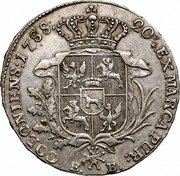 Poland 1/2 Thaler Stanislaus Augustus 1788 EB KM# 211 20 7/8 EX MARCA PUR EB COLONIENS 1788 coin reverse Poland 1/2 Thaler Stanislaus Augustus 1788 EB KM# 211 20 7/8 EX MARCA PUR EB COLONIENS 1788 coin reverse