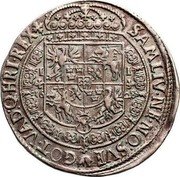 Poland 1/2 Thaler Sigismund III 1628 11 KM# 38 SAM LIV NE NO SVE GOT VAD Q HRI REX I I coin reverse Poland 1/2 Thaler Sigismund III 1628 11 KM# 38 SAM LIV NE NO SVE GOT VAD Q HRI REX I I coin reverse