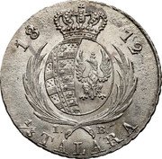Poland 1/3 Talara Frederick Augustus I 1812 IB C# 86 18 11 I. S. 1/3 TALARA coin reverse Poland 1/3 Talara Frederick Augustus I 1812 IB C# 86 18 11 I. S. 1/3 TALARA coin reverse