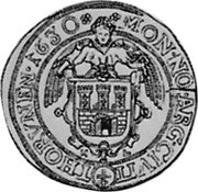 Poland 1/4 Thaler Sigismund III 1630 HL KM# 15 MON NO ARG CIVIT THORVNEN 1630 coin reverse Poland 1/4 Thaler Sigismund III 1630 HL KM# 15 MON NO ARG CIVIT THORVNEN 1630 coin reverse