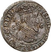 Poland 1/4 Thaler Gustaw II Adolf Swedish Occupation 1631 KM# 32 GVST ADO III D G REX SVE M D FIN 1 6 coin obverse Poland 1/4 Thaler Gustaw II Adolf Swedish Occupation 1631 KM# 32 GVST ADO III D G REX SVE M D FIN 1 6 coin obverse