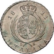 Poland 1/6 Talara Frederick Augustus I 1811 IS C# 85 1814 1/6 TALARA I.B. coin reverse Poland 1/6 Talara Frederick Augustus I 1811 IS C# 85 1814 1/6 TALARA I.B. coin reverse