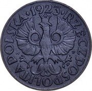 Poland 10 Groszy German Occupation WW II 1923 (w) Struck in 1941-44 Y# 36 1923 RZECZPOSPOLITA POLSKA W J coin obverse Poland 10 Groszy German Occupation WW II 1923 (w) Struck in 1941-44 Y# 36 1923 RZECZPOSPOLITA POLSKA W J coin obverse
