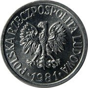 Poland 10 Groszy Circulation Coin 1981 MW Proof Y# AA47 POLSKA RZECZPOSPOLITA LUDOWA MW 1981 coin obverse Poland 10 Groszy Circulation Coin 1981 MW Proof Y# AA47 POLSKA RZECZPOSPOLITA LUDOWA MW 1981 coin obverse