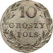 Poland 10 Groszy Alexander I 1816 IB C# 97 10 GROSZY POLS coin reverse Poland 10 Groszy Alexander I 1816 IB C# 97 10 GROSZY POLS coin reverse
