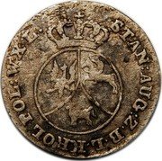 Poland 10 Groszy Stanislaus Augustus 1790 EB KM# 206 STAN AUG Z B L KROL POL W X L coin obverse Poland 10 Groszy Stanislaus Augustus 1790 EB KM# 206 STAN AUG Z B L KROL POL W X L coin obverse