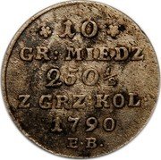 Poland 10 Groszy Stanislaus Augustus 1790 EB KM# 206 10 GR: MIEDZ 250 1/2 Z GRZ: KOL 1793 M W coin reverse Poland 10 Groszy Stanislaus Augustus 1790 EB KM# 206 10 GR: MIEDZ 250 1/2 Z GRZ: KOL 1793 M W coin reverse