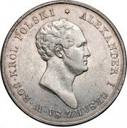 Poland 10 Zlotych Alexander I 1823 C# 101.2 ALEXANDER I CESARZ SA W ROS KRÓL POLSKI coin obverse Poland 10 Zlotych Alexander I 1823 C# 101.2 ALEXANDER I CESARZ SA W ROS KRÓL POLSKI coin obverse