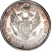 Poland 10 Zlotych Nicholas I 1827 FH C# 117 MIKOŁAY I. CES WSZ ROSSYI KRÓL POLSKI PANUIĄCY 18 27 F. H. 1O ZŁOTYCH POLSKICH coin reverse Poland 10 Zlotych Nicholas I 1827 FH C# 117 MIKOŁAY I. CES WSZ ROSSYI KRÓL POLSKI PANUIĄCY 18 27 F. H. 1O ZŁOTYCH POLSKICH coin reverse