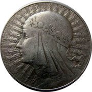 Poland 10 Zlotych Polonia 1933 (w) Y# 22 coin reverse Poland 10 Zlotych Polonia 1933 (w) Y# 22 coin reverse