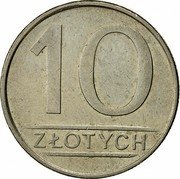 Poland 10 Zlotych Circulation Coin 1986 MW Y# 152.1 10 ZŁOTYCH coin reverse Poland 10 Zlotych Circulation Coin 1986 MW Y# 152.1 10 ZŁOTYCH coin reverse