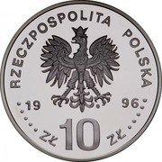 Poland 10 Zlotych 200th Anniversary of the Poland Is Not Yet Lost 1996 Proof Y# 318 RZECZPOSPOLITA POLSKA MW 19 96 ZŁ 10 ZŁ coin obverse Poland 10 Zlotych 200th Anniversary of the Poland Is Not Yet Lost 1996 Proof Y# 318 RZECZPOSPOLITA POLSKA MW 19 96 ZŁ 10 ZŁ coin obverse