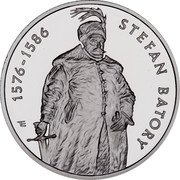 Poland 10 Zlotych Stefan Batory 1997 Proof Y# 326 1576-1586 STEFAN BATORY TE coin reverse Poland 10 Zlotych Stefan Batory 1997 Proof Y# 326 1576-1586 STEFAN BATORY TE coin reverse