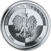 Poland 10 Zlotych Poland’s Accession to NATO 1999 Proof Y# 359 1999 RZECZPOSPOLITA POLSKA 10 ZŁ MW coin obverse