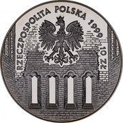 Poland 10 Zlotych 500th Anniversary of the Birth of Jan Laski 1999 Proof Y# 364 RZECZPOSPOLITA POLSKA 1999 10 ZŁ MW coin obverse