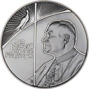 Poland 10 Zlotych Pope John Paul II 1999 Proof Y# 360 JAN PAWEŁ II PAPIEŻ PIELGRZYM coin reverse